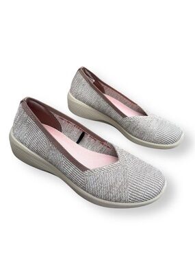 Skechers Arya 'Good Morning Brown Slip-On' 158512-MOC Shoes Size 8 Memory Foam